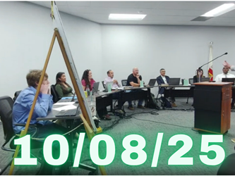 Board meeting recording 10/8/25