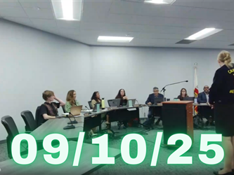 Board meeting recording 9/10/25