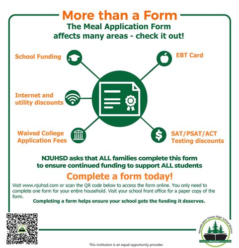More than a form meal application flyer
